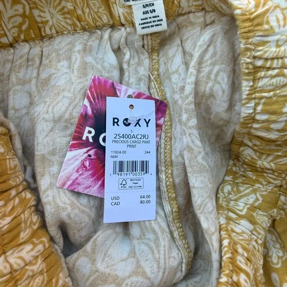 Roxy Yellow Wide Leg pants - Picture 5 of 5